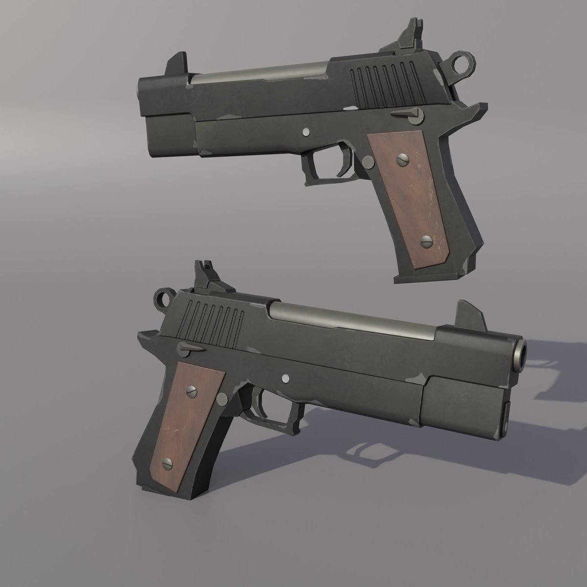 K9Cubed's tweet photo. Finished a low poly stylized pistol commission today.

#Roblox #RobloxDev #RobloxArt #Lowpoly #Stylized #StylizedGuns #Weapons #StylizedWeapons #StylizedArt https://t.co/4e76v3BdAf