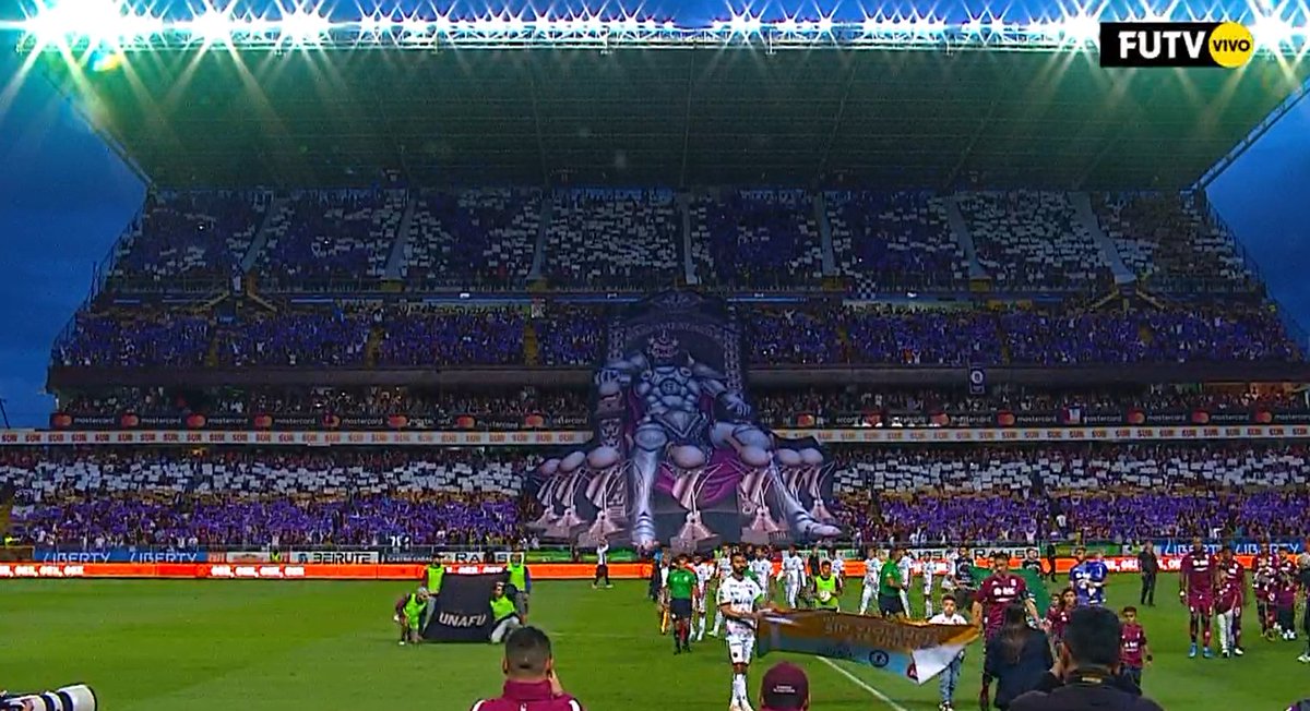 El Rey de Copas, el tifo de la afición para el Saprissa 🏆