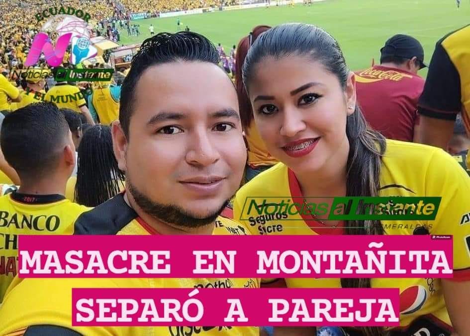 Notinstante_Es's tweet photo. 🔴😱 #MASACR3 DE #MONTAÑITA SEPARÓ A PAREJA
El profesor Haminton Zambrano y su esposa, Gema María Zambrano Sánchez, festejaban su aniversario en Montañita. Lamentablemente falleció ella y también el bebé que esperaban.
https://t.co/oFfF8bgd4D https://t.co/n67xCsmFSF