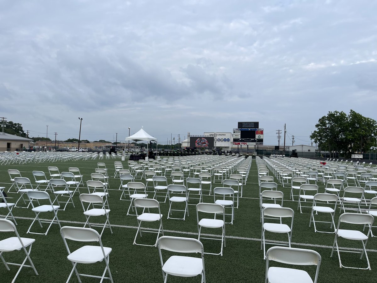 Terry_Rangers's tweet photo. These chairs might be empty but the stands are filling up! #RTimeToShine #LetsRideOut https://t.co/vH4P0bH7iA