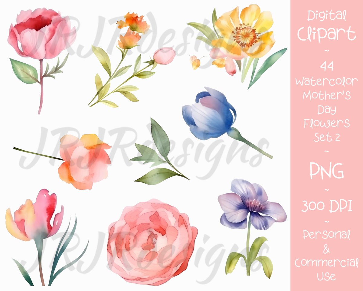Thank you Kathy of Arizona!

🌸💐🌷

jrjrdesigns.etsy.com

#clipart #clipartset #digital #digitalclipart #flowers #flowerclipart #watercolor #watercolorclipart #png #pngclipart #mothersday #spring #springflowers #florals #floralclipart #digitaldesigner #instantdownload