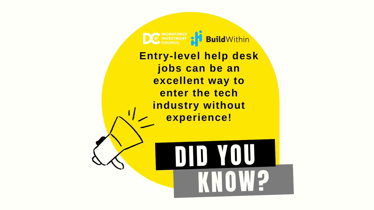 DC residents!  APPLY to our upcoming  FREE #HelpDesk training by #CompTIA. Get prepared for high-demand IT roles & the A+ cert.

Classes start on 5/31. Spots are limited! 
APPLY ➡️Techtraining@buildwithin.com   

Thanks 🙏🏽 @dc_wic @DOES_DC for supporting #DCTECH #DCWorkforce