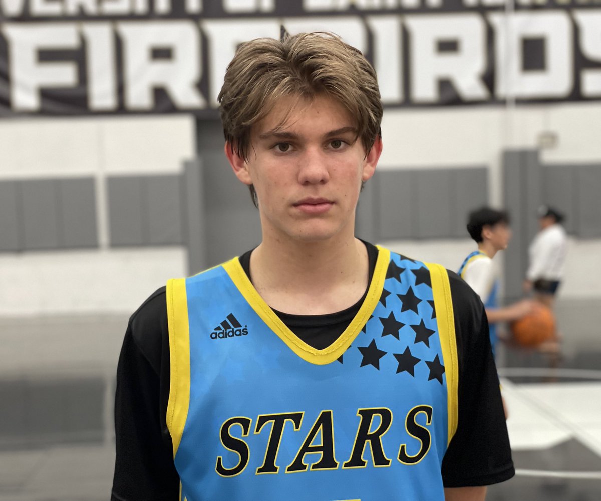 Few 2026 prospects locally - and in SoCal - have the long-term ceiling of 6-6 Mission Bay F Clay Grebing (San Diego All Stars), and he’s improving at a rapid rate. Shoots it beyond the college 3 with repeatable mechanics, has some grit in the post. Great passer too.