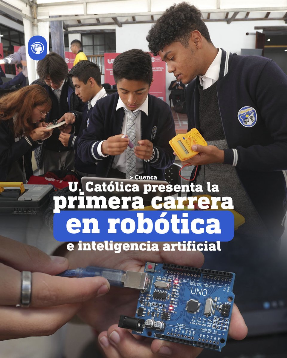 La nueva carrera está pensada como un espacio para la creación de hardware, software y objetos robóticos que transforme la industria cuencana:  👉 bit.ly/3pQLsbN