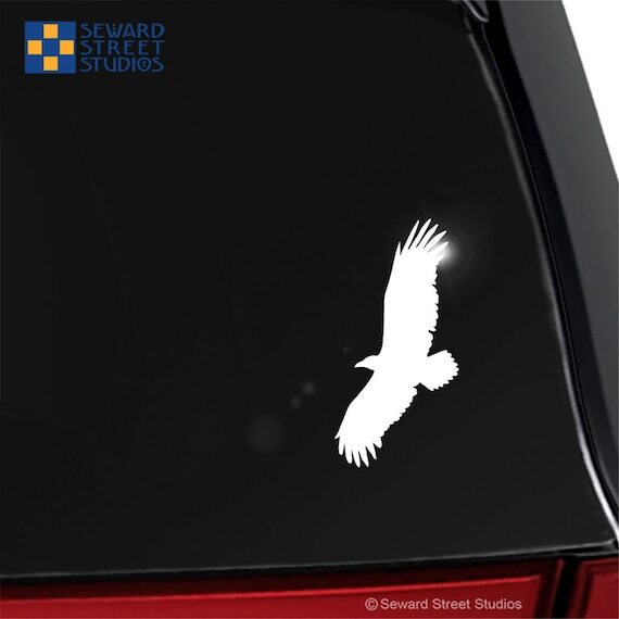 SewardStStudios's tweet photo. Check out this renewed listing in our Etsy shop! https://t.co/MbvcrNXhie Raven Decal, Crow Laptop Sticker, Flying Corvid Bird Car Window Transfer / 5"h x 2.50"w - #1267 by SewardStreetStudios https://t.co/8w0zscddZw