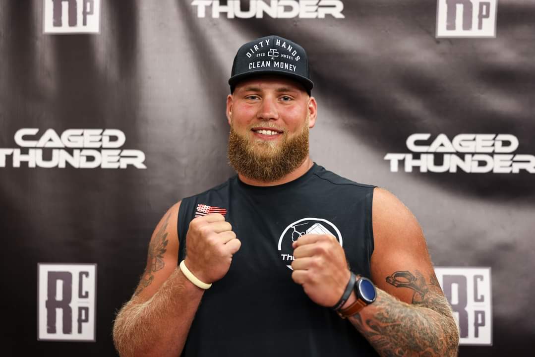 RJTheHammer's tweet photo. First MMA debut. Caged Thunder 21. Saturday, May 20th 2023. RJ Harris vs. Dillon Burke https://t.co/Mg6iqD3RAT