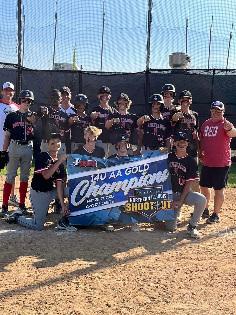 NapRenegades's tweet photo. 14U Renegades American team are your Northern Illinois Shootout Tournament Champions.  GREAT JOB Boys and Coaches.  You sould be proud of your accomplishments.
#ChampionshipBlack 
#RenegadeNation 
#TeamCurran https://t.co/1g9CCOW2Jb