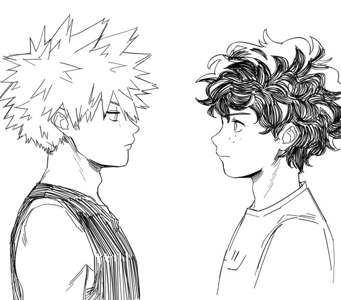 Drew this a month ago Me and hori on the same wavelength