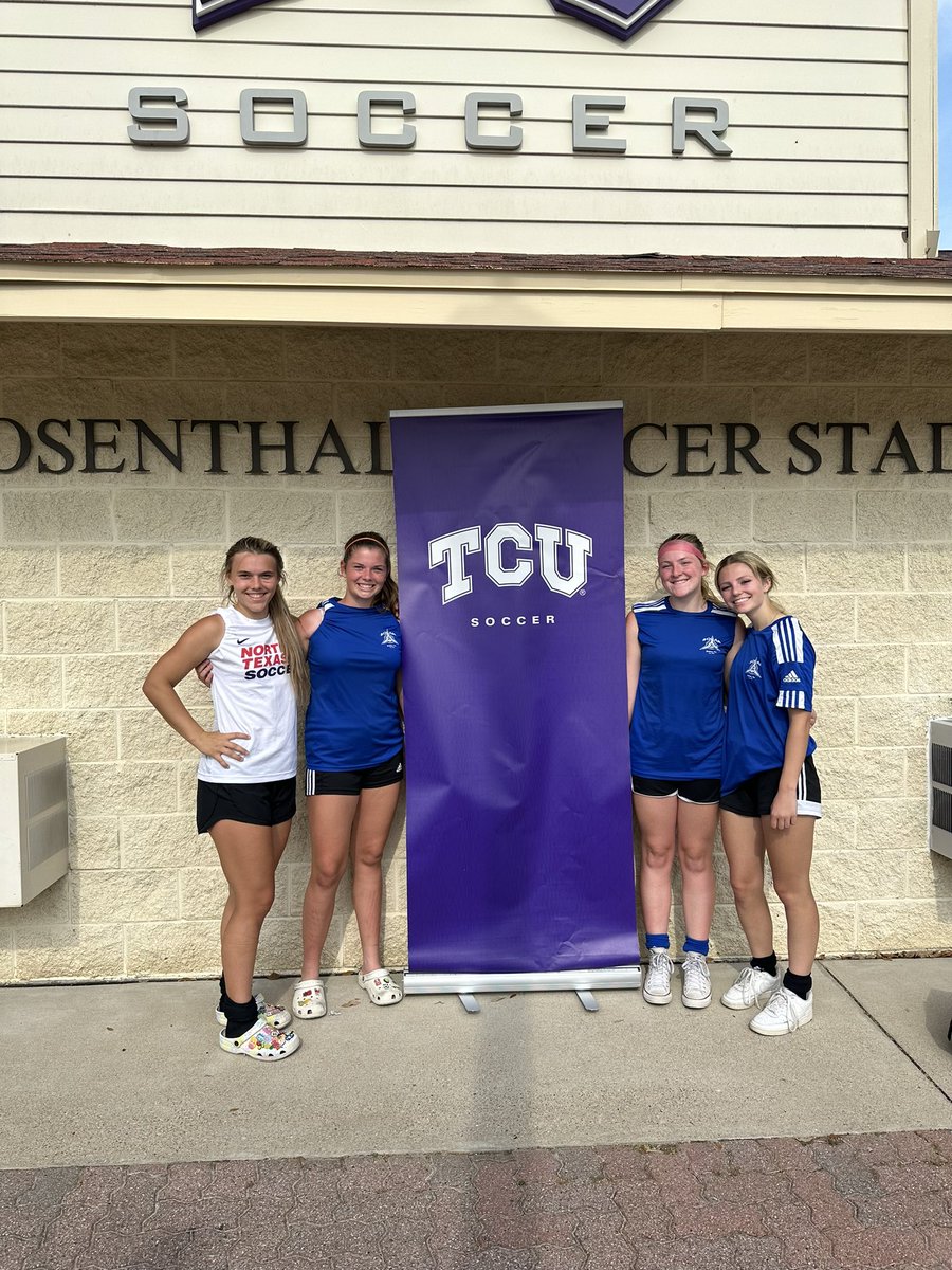 CharleyGoff19's tweet photo. Had a blast at the @ericbellsoccer TCU ID Camp that was held this weekend! What a great opportunity to build on my knowledge of the game and learn what soccer is like at the collegiate level. Thank you to everyone that made this possible! @TCUSoccer https://t.co/i9KDVDGrdl
