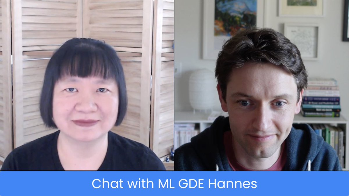 Check out my "Chat with #ML #GDE <a href="/hanneshapke/">Hannes - Black Lives Matter</a>" on our ML GDE YouTube channel! He shared with us how he became an ML GDE, what he likes the most about being an ML GDE, and a few of his work &amp; community projects. #machinelearning <a href="/GoogleDevExpert/">@GoogleDevExpert</a> 

youtu.be/S3tpjQWMMsA