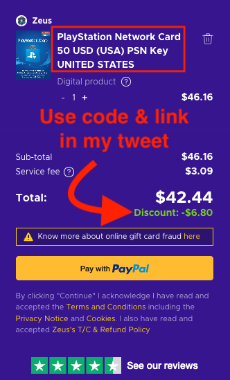 mattswider's tweet photo. 🥳Happy to help! FYI: 7 discounts expire in 10hrs
1️⃣✏️Microsoft Office $30
🪟PC https://t.co/MFJTUr6TrT
🍎Mac https://t.co/fid7Pl0o5T

2️⃣🏨AirBnB $100 giftcard $92
Code: BNBAIR100
https://t.co/unamRVreVR

3️⃣🟦PlayStation $50 giftcard $42
Code: PSNFiddy50
https://t.co/p7tfDRCKtV

4️⃣🍄Nintendo: $50 giftcard for $43 Code: 50NintendoUS
https://t.co/Hi4XAf2CtZ

5️⃣🟩 Xbox: $100 giftcard for $82.39
Code: 100BoxesUSD
https://t.co/UcUV23QBdX

6️⃣➕PS Plus $50 (MSRP is $60)
Code: TSC8
https://t.co/zlXhJvAaln
*Using this code, buy now and turn off auto-renew for your current PS+ membership. Apply the voucher you bought and redeem when your membership lapses to avoid Sony charging you the full $60

7️⃣🟩3mo Xbox Game Pass Ult. $28 (MSRP is $45)
Code: TSC8
https://t.co/Fe0SUzVUA1
*You can "stack" (redeem all at once) up to THREE years worth. Most people buy 4 (for a whole year) or more.

8️⃣Bonus: More deal sources
🌟Walmart https://t.co/WmogvleTU5
📦Amazon https://t.co/kiOB94Y49o

🤔I miss something? Ask me questions. I'll almost always respond to product recommendations