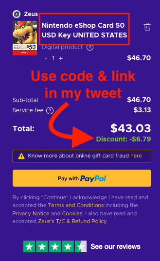 mattswider's tweet photo. 🥳Happy to help! FYI: 7 discounts expire in 10hrs
1️⃣✏️Microsoft Office $30
🪟PC https://t.co/MFJTUr6TrT
🍎Mac https://t.co/fid7Pl0o5T

2️⃣🏨AirBnB $100 giftcard $92
Code: BNBAIR100
https://t.co/unamRVreVR

3️⃣🟦PlayStation $50 giftcard $42
Code: PSNFiddy50
https://t.co/p7tfDRCKtV

4️⃣🍄Nintendo: $50 giftcard for $43 Code: 50NintendoUS
https://t.co/Hi4XAf2CtZ

5️⃣🟩 Xbox: $100 giftcard for $82.39
Code: 100BoxesUSD
https://t.co/UcUV23QBdX

6️⃣➕PS Plus $50 (MSRP is $60)
Code: TSC8
https://t.co/zlXhJvAaln
*Using this code, buy now and turn off auto-renew for your current PS+ membership. Apply the voucher you bought and redeem when your membership lapses to avoid Sony charging you the full $60

7️⃣🟩3mo Xbox Game Pass Ult. $28 (MSRP is $45)
Code: TSC8
https://t.co/Fe0SUzVUA1
*You can "stack" (redeem all at once) up to THREE years worth. Most people buy 4 (for a whole year) or more.

8️⃣Bonus: More deal sources
🌟Walmart https://t.co/WmogvleTU5
📦Amazon https://t.co/kiOB94Y49o

🤔I miss something? Ask me questions. I'll almost always respond to product recommendations