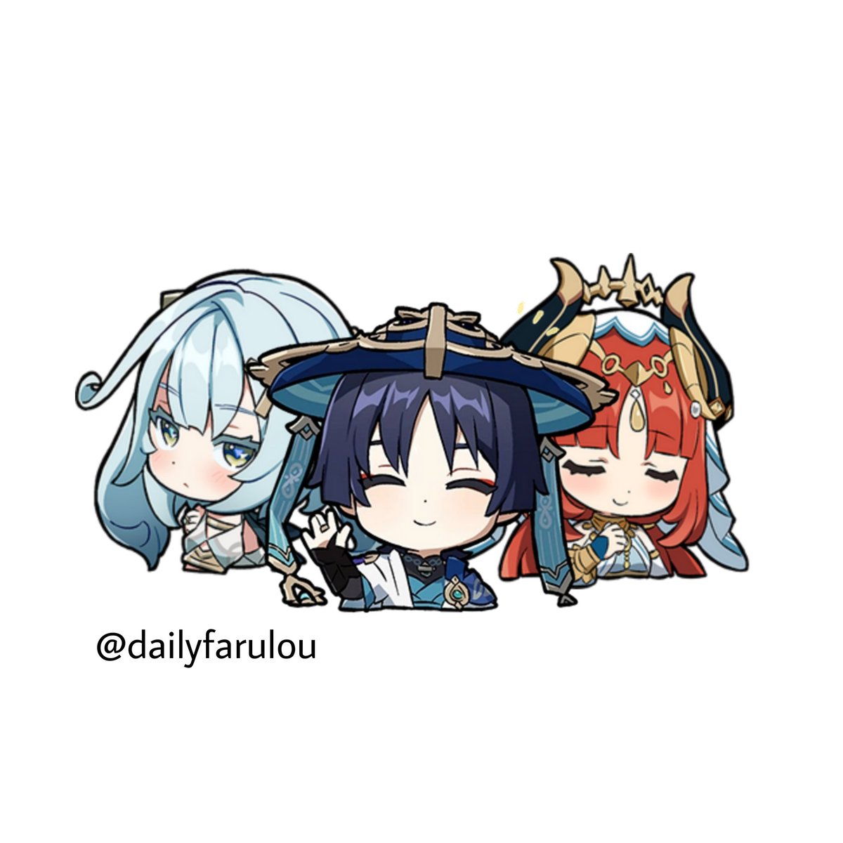 dailyfarulou's tweet photo. scara is faruzan x nilou's son, i know it in my heart https://t.co/Gx34dz0t5O