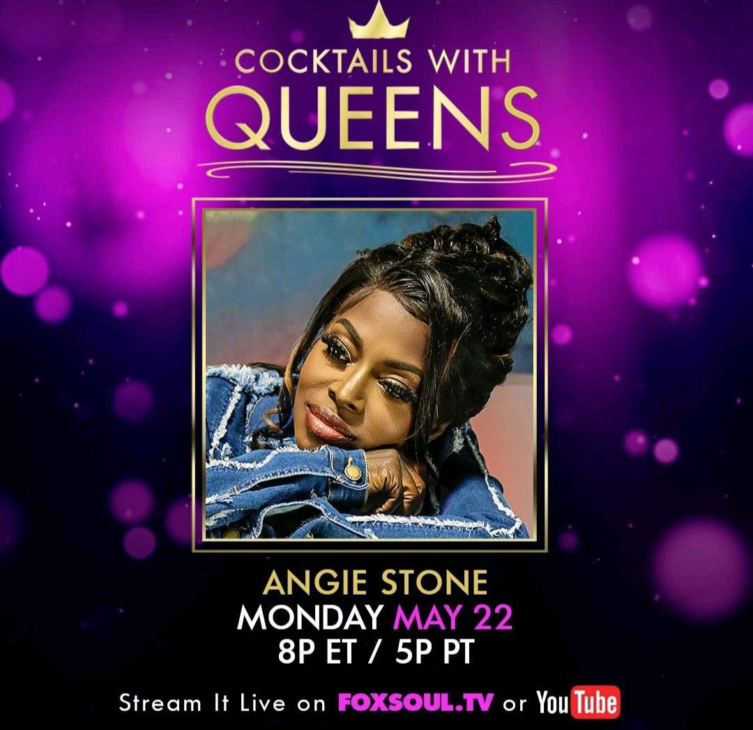 Angie Stone on X: I'll be on @foxsoultv's Cocktails With Queens