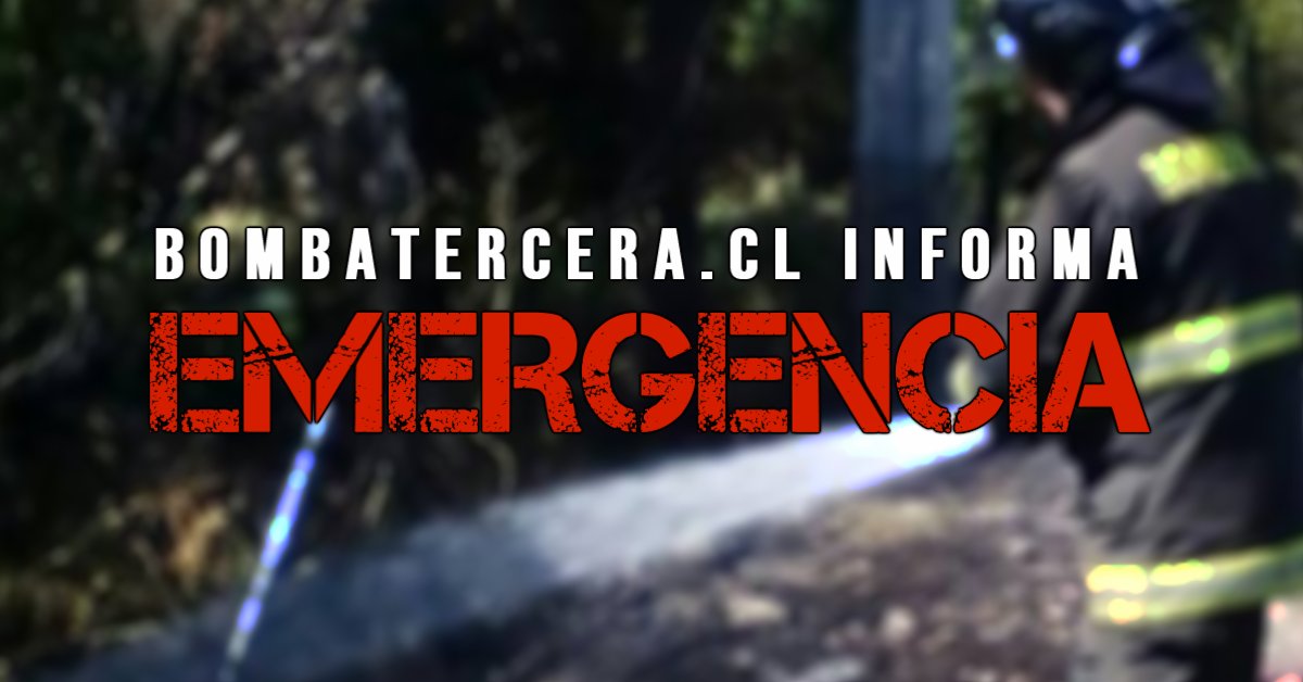 #EMERGENCIA Unidad de Quinta Compañía es despachada a Llamado a Otros Servicios, Angostura.