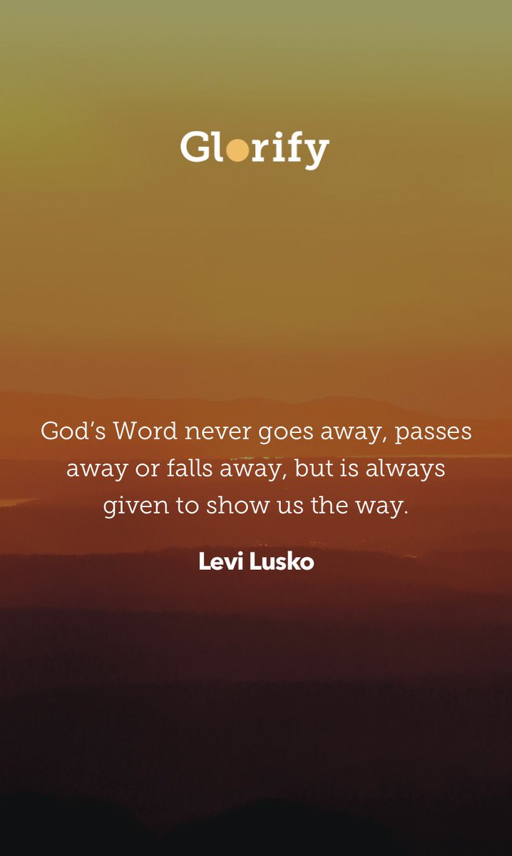 MSh250's tweet photo. I love this quote I found on Glorify: https://t.co/EgVz6w9YE4
Your Daily Worship &amp; Meditation App https://t.co/ByeXUtehNT