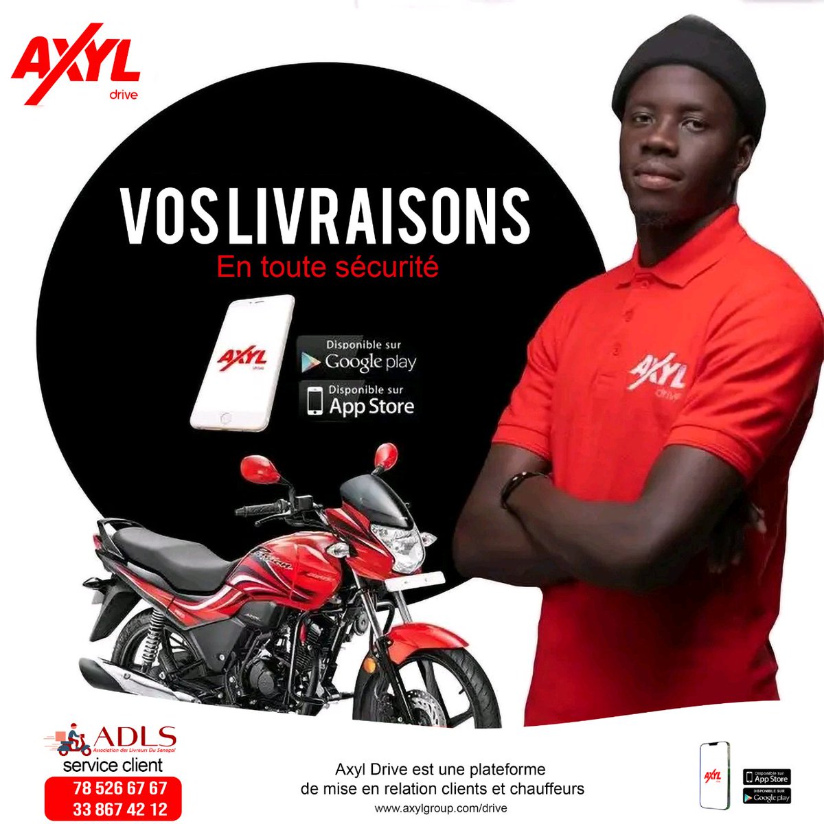 AXYL Drive, Osez la technologie pour votre sécurité N'attendez plus! vous pouvez dès à présent télécharger l'application sur Play store play.google.com/store/apps/det…… et sur App store apps.apple.com/us/app/axyl/id…… #sunugal #transport #senegal2022 #voyage #dakar #senegalemergent