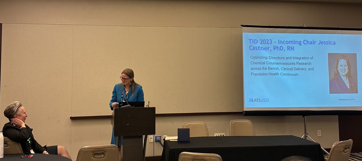 Welcome, Dr. Jessica Castner, PhD, RN, the incoming chair of ⁦<a href="/ATSTIDSection/">ATS Section on Terrorism and Inhalation Disasters</a>!💐⁩ ⁦<a href="/DrCastner/">Jessica Spencer Castner</a>⁩