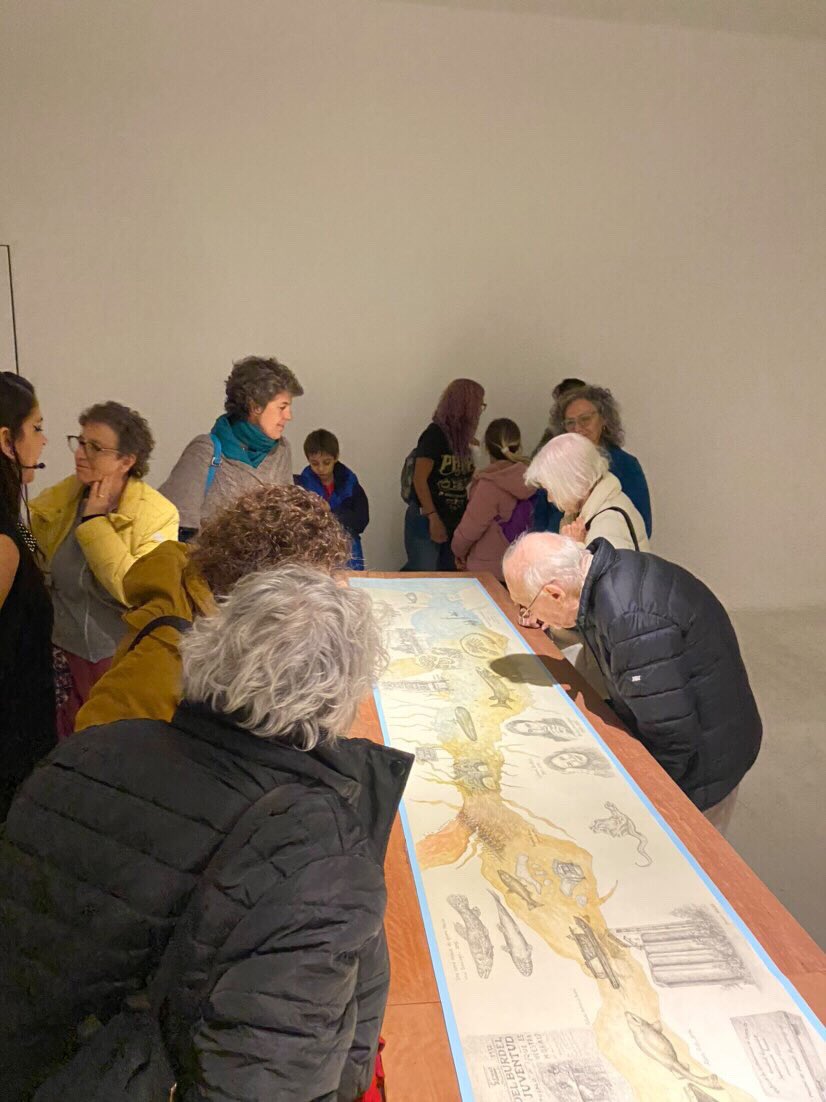 MarcoLaBoca's tweet photo. Algunas fotos de nuestro paseo de ayer "Animales fantásticos", donde visitamos la muestra de Adriana Bustos, cruzamos con el puente trasbordador a la Isla Maciel y fuimos a la galería @ConstitucionG a ver la expo de Nico Said! 🧜🏼‍♀️✨ https://t.co/dGTVUQPgyb