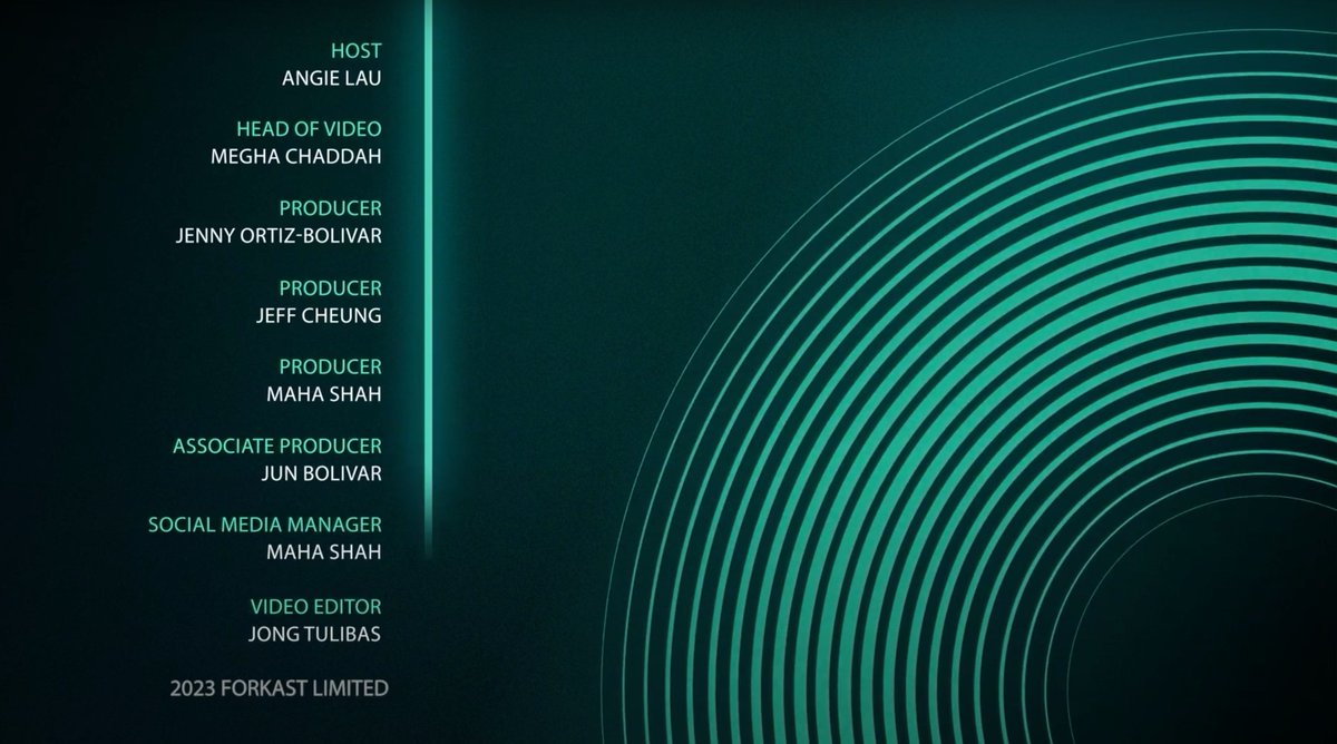The men and women behind @Forkast_News' weekly show Forkast IQ: <a href="/AngieTVLau/">Angie Lau</a>, <a href="/MeghaChaddah/">Megha Chaddah</a>, <a href="/JeffCheung20/">Jeff Cheung @jeffc.bsky.social</a>, Maha Shah, Jun Bolivar, Esperidion Tulibas.

#blockchain #crypto #regulation #CBDC #NFT #market #Bitcoin

Watch our latest episode here: youtube.com/watch?v=o0fPA-…