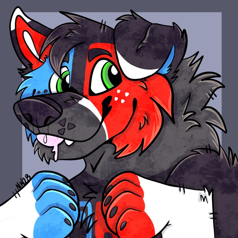 commission from <a href="/Northwolf2828/">North</a> (on insta) go check them out and give them some business #Fursona #furryfandom #fursonaart