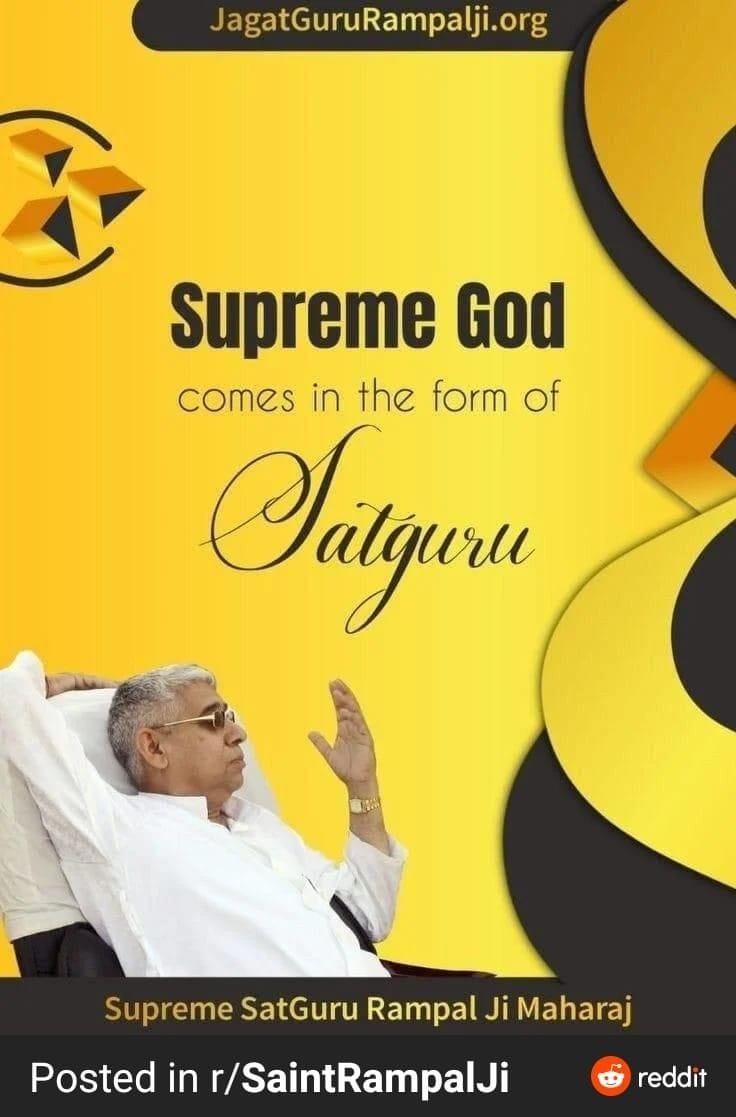 #GodMorningMonday
Supreme God comes in the form of satguru 
#SaintRampalJiQuotes