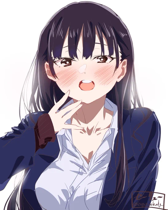 せっかくなので去年描いた山田杏奈 コンテの表紙にうっすら載っけました #僕ヤバ