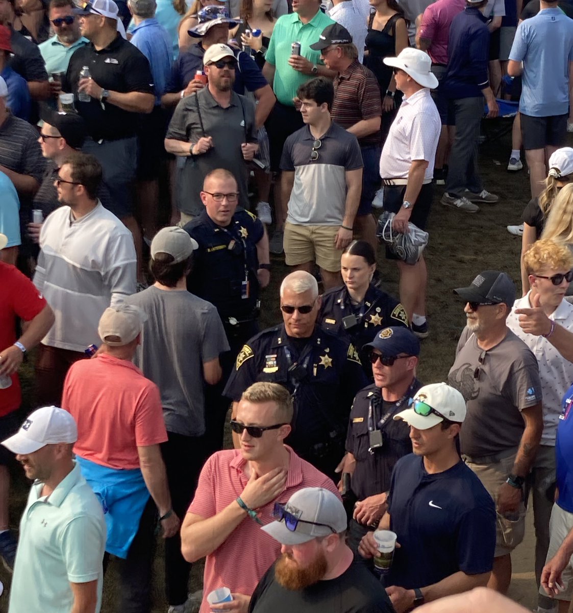 Sheriff_Baxter's tweet photo. Proud of the operations the MCSO ran for the @PGAChampionship @OakHillCC. This was our Super Bowl. 

12 hr shifts, freezing temps, pouring rain – they delivered!
At the same time those working the road kept our citizens &amp; visitors safe. 
 Thanks to @nyspolice for the partnership. https://t.co/6g9R3tQNz4
