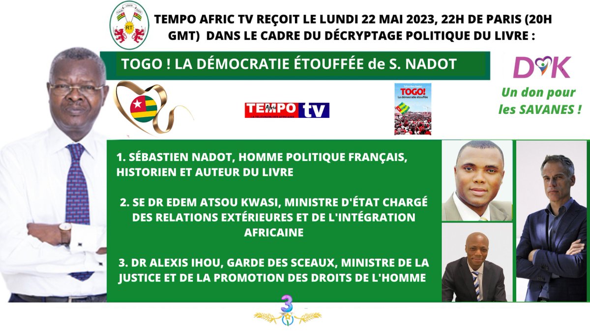 AlfredGbidi's tweet photo. #TOGO
#TogoEnOtage
#TOGO Foyer de la pérennité de la Françafrique @CrimesDeFrance @alainfoka2005
#Participez nombreux à cette scéance de #vérité du #Député @Sebastien_Nadot sur le #Togo_cancer contre la #démocratie en #Afrique francophone. #PanAfricanistes et #Afrodescendants https://t.co/Evus5uFj8w