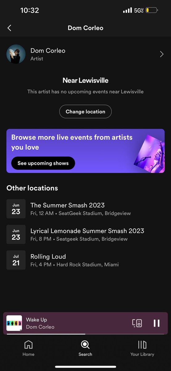 FLOATINGWORLDUS's tweet image. Add Dallas May 27 to Upcoming shows for #DomCorleo @AskSpotifyStars