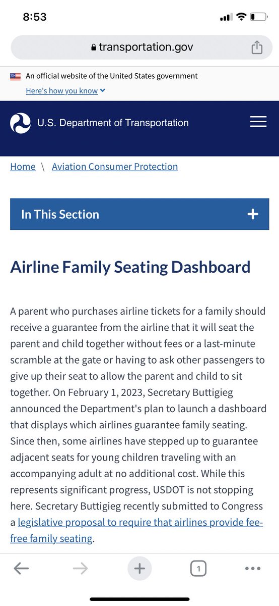 Kate41578015's tweet photo. @united @united seems even the US Government has concerns with this practice. Again, you reassigned our seats so that our 3 and 5 year olds are sitting alone in a separate cabin on an international flight. Make this make sense? https://t.co/CIb0q3DzT1