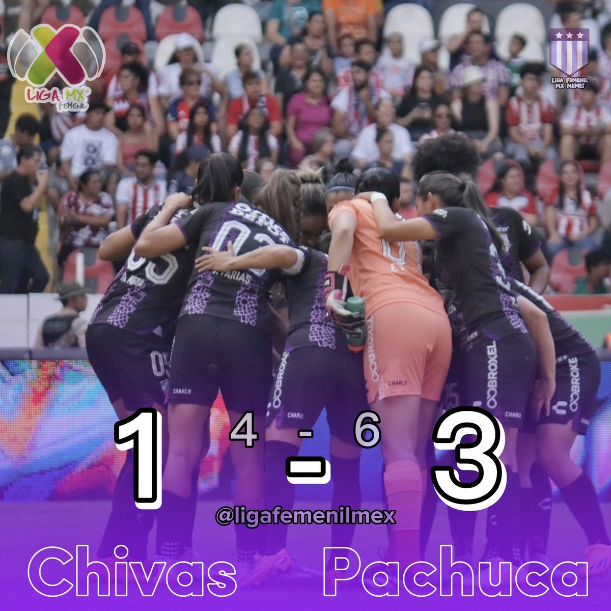 LAS TUZAS A SEMIS
@TuzosFemenil derrota a Chivas con goles de Jenni Hermoso, Viri Salazar y un autogol para acceder a las semifinales 💜💜🔥
@LigaBBVAFemenil 
#LigaBBVAMXFemenil #VamosPorEllas #FútbolFemenino #CL23 #VamosLasTuzas #PachucaSomosTodos