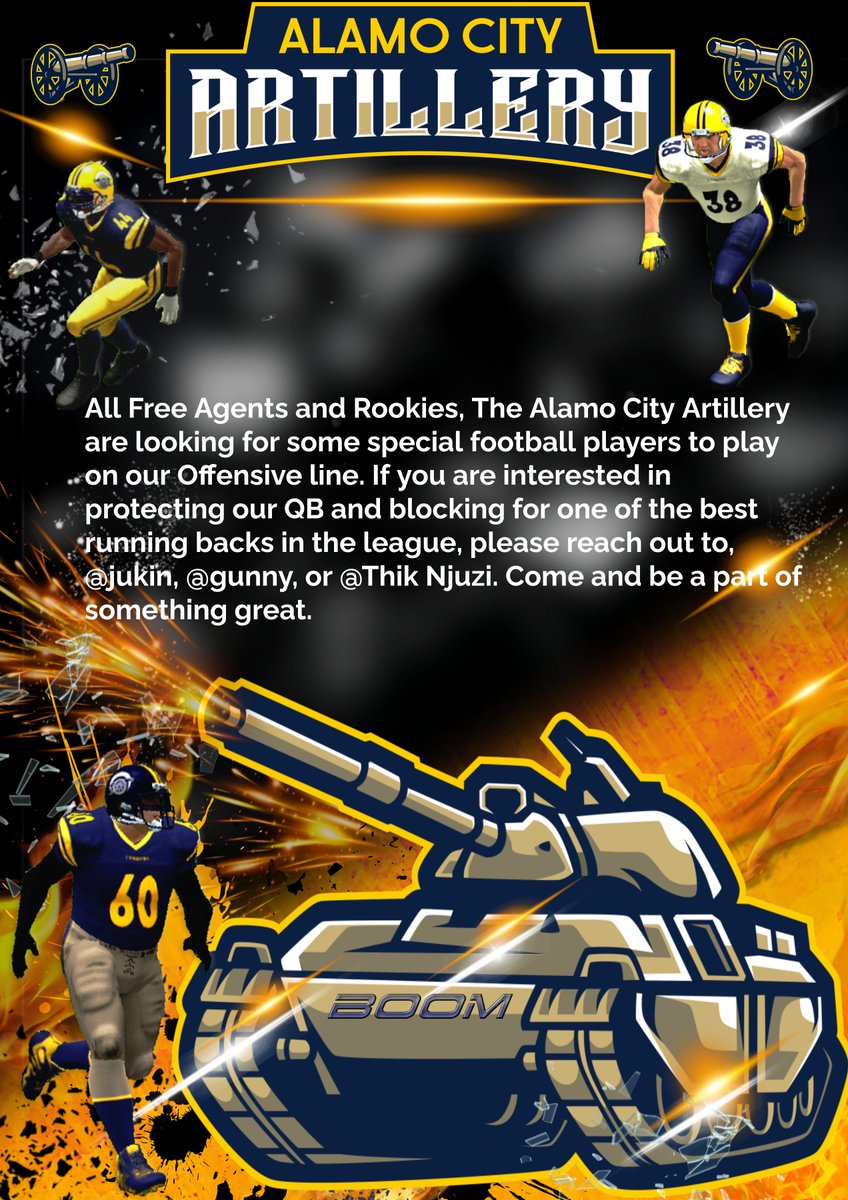 Alamo City is looking for a few good men. If you are looking for a great place to play, then give us a shout, We Want you!!!!!!!!