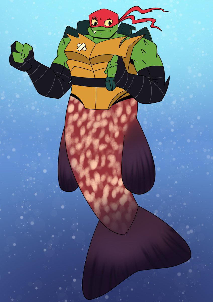 ValebotB's tweet photo. My art of Raph merman version❤️
fish,alligatorgar
#rottmntmovie #fanart #valebot #procreate #digitaldrawing #digitalart #art #rottmnt #riseoftheteenagemutantninjaturtles #TMNT #RiseoftheTMNT #SaveRiseoftheTMNT #turtle #TMNTtober #dtiys #tmntfanart #rottmntfanart #mermay #merMan https://t.co/yfdMt0PqBU