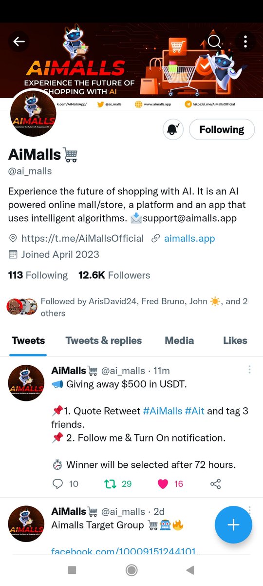 @ai_malls Done! #AiMalls #Ait 🚀🚀🚀