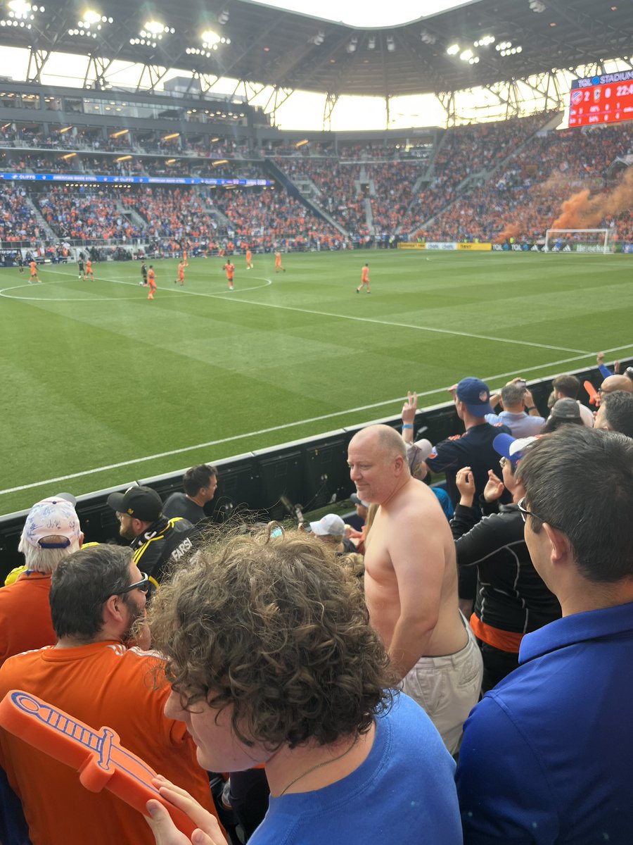 DOUPJ's tweet photo. @Tommy_G @LuchoAcosta94 @fccincinnati A night for the ages #shirtsoff #AllForCincy  #HellIsReal https://t.co/1fIkdUtwrd