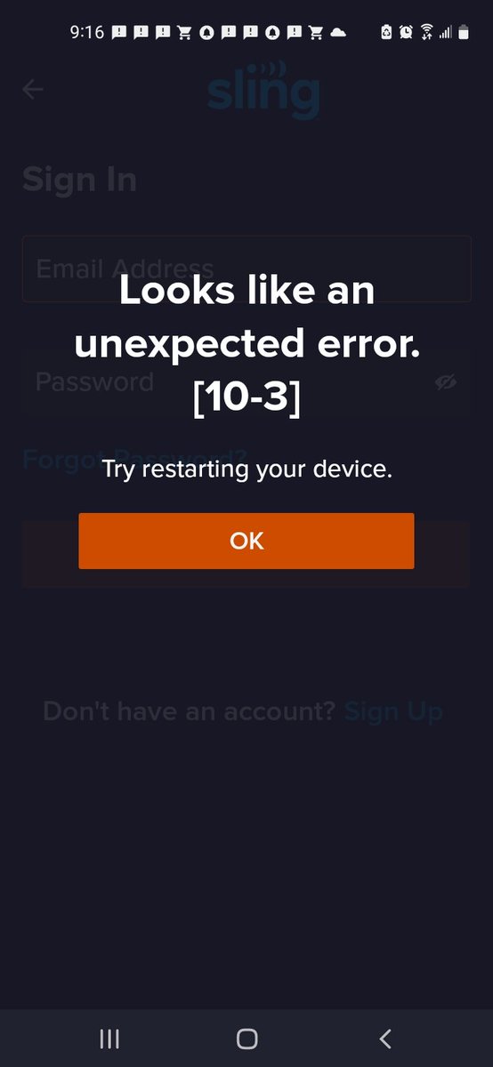 FrancisMpu's tweet photo. @marketahudek @wbotting @Sling @slinganswers Whatever you do DON'T sign out. Flood the @FCC with your complaint. #Slingdown https://t.co/FYqch4eD2U