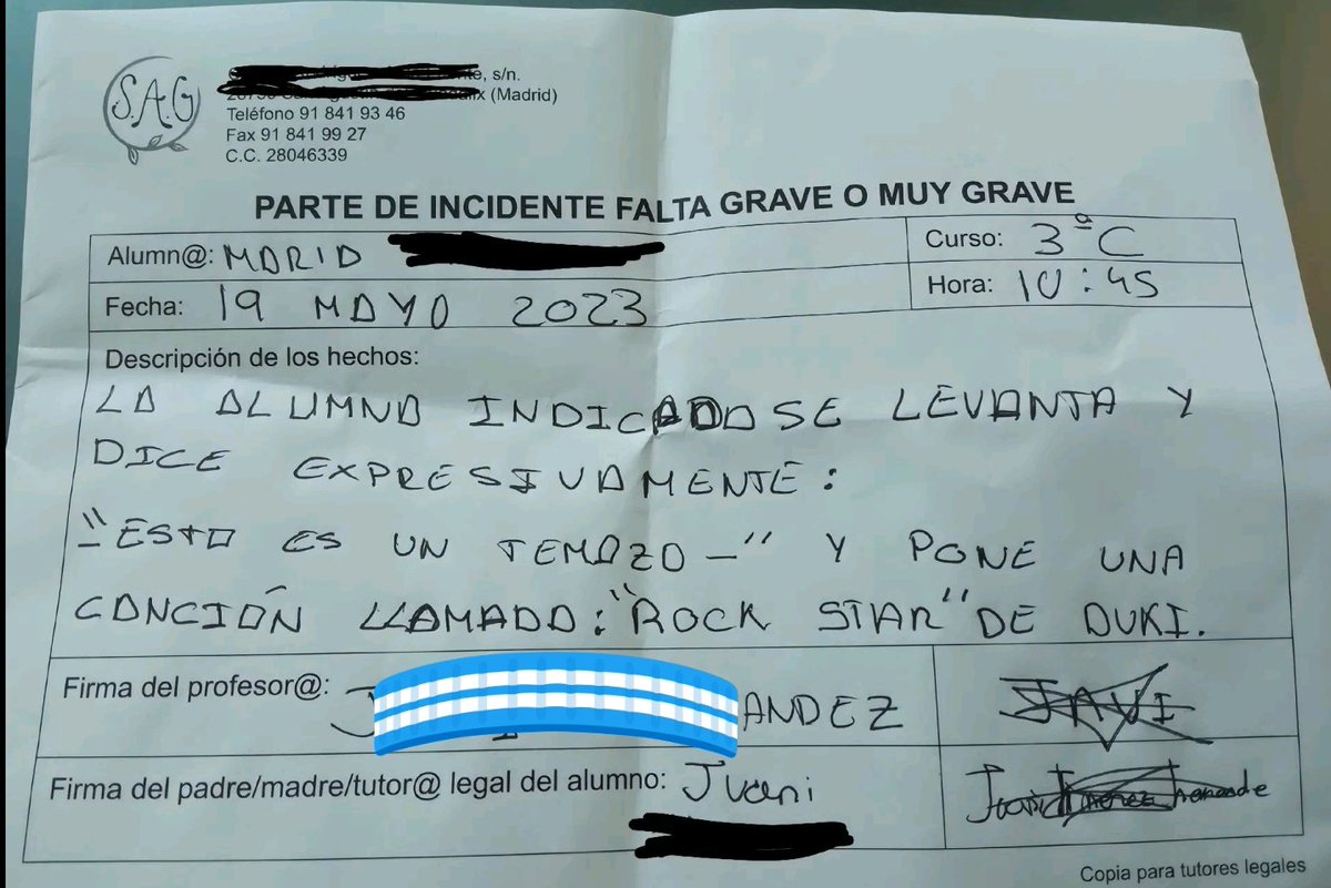 SRfranketooo's tweet photo. AJAJAJAJAJAJ sancionado por poner ROCKSTAR https://t.co/458TKBAVy5