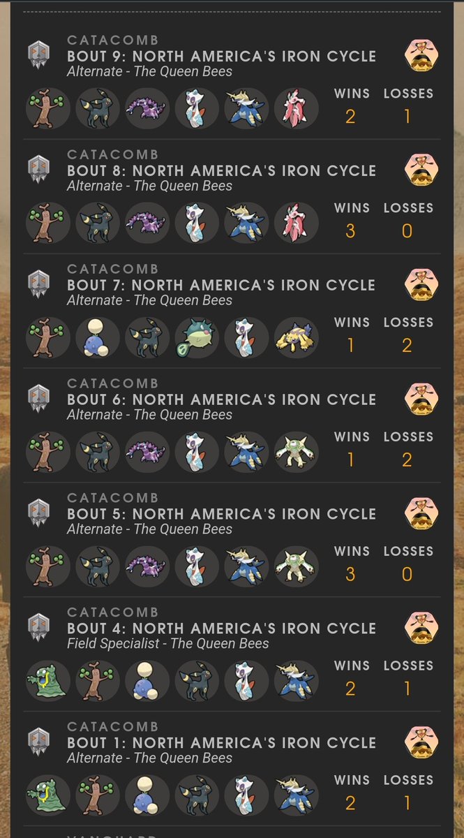 I'm really proud of this final Silph Factions cycle with <a href="/TeamQueenBees/">TheQueenBees</a> 🐝

We achieved 4th place in North America Iron, and individually I went  14-7 💪

I'm looking forward to battling together with these ladies in whatever is to come next 🩷

#GirlsThatPvP #ThankYouSilph