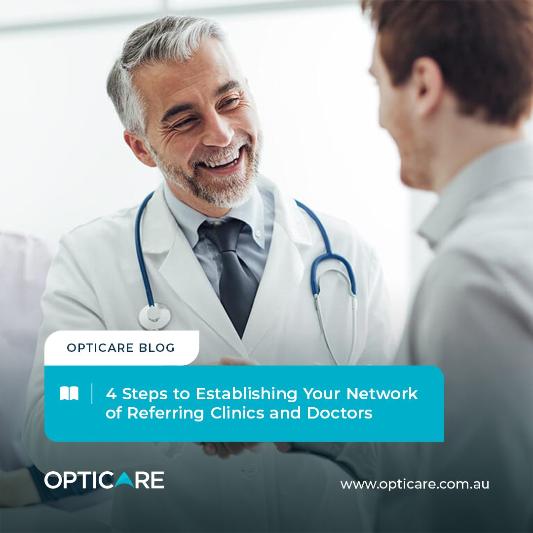 OpticareAU's tweet image. Ready to take your practice to new heights? 🚀 Don&apos;t miss out on this comprehensive read: &quot;4 Steps to Establishing Your Network of Referring Clinics and Doctors&quot;. bit.ly/45ntJJi #OptometryPractice #ReferralNetwork #HealthcareConnections #GrowYourPractice #OpticalLab