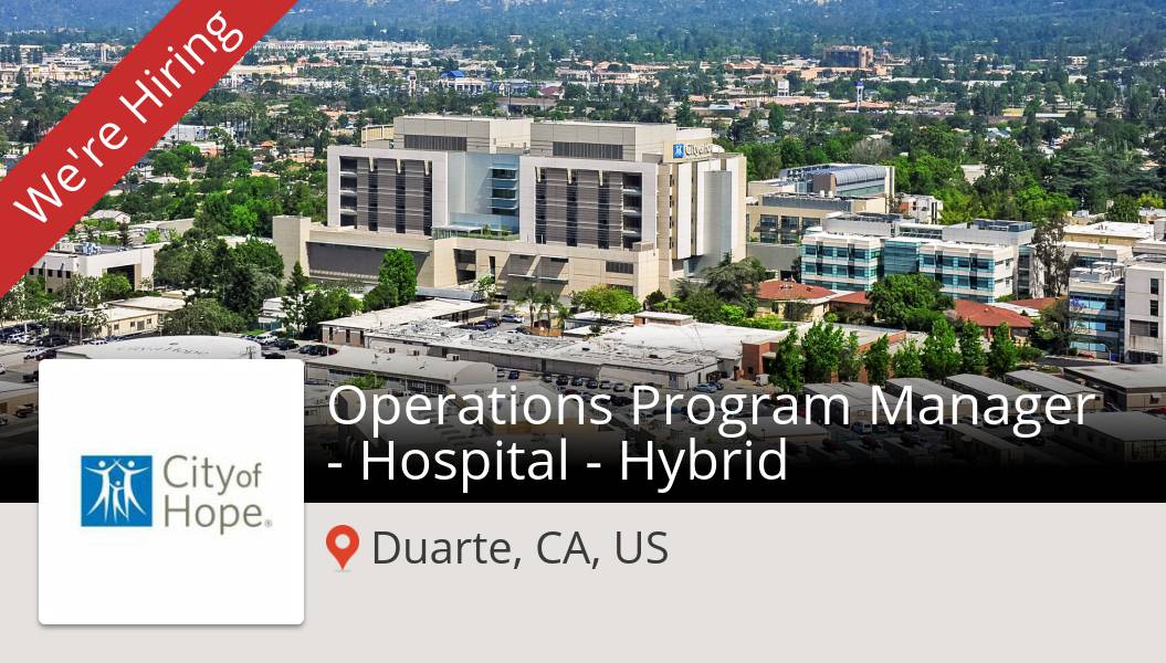 #CityofHope is looking for an #Operations Program #Manager - Hospital - Hybrid in #Duarte, apply now! #job workfor.us/cityofhope/5t8… #hiring #careers #healthcare