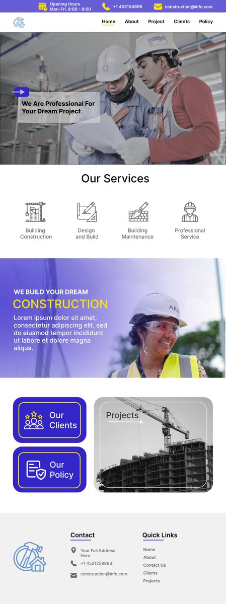 delightresult's tweet image. 🏗️💻Introducing our web development services tailored specifically for the construction industry. Our  functional design elevate your online presence. 🌐✨  let&apos;s build your digital success together! #ConstructionWebDesign #WebDevelopment #webdeveloper #websitedeveloper #redesign