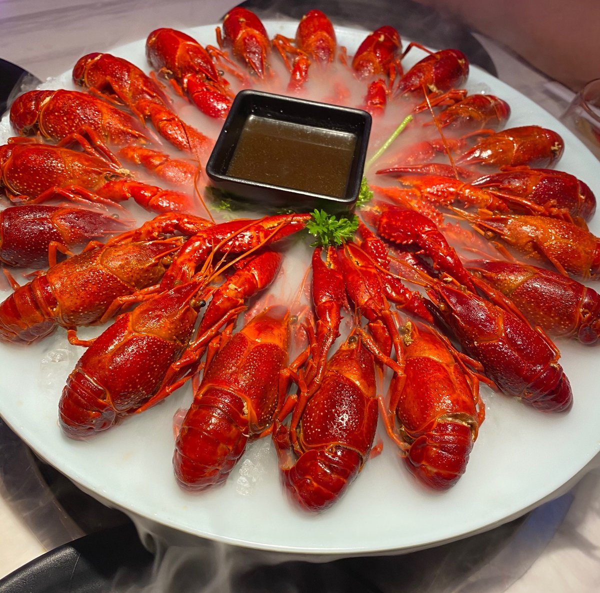 One of the special Chinese cuisines ----- crayfish