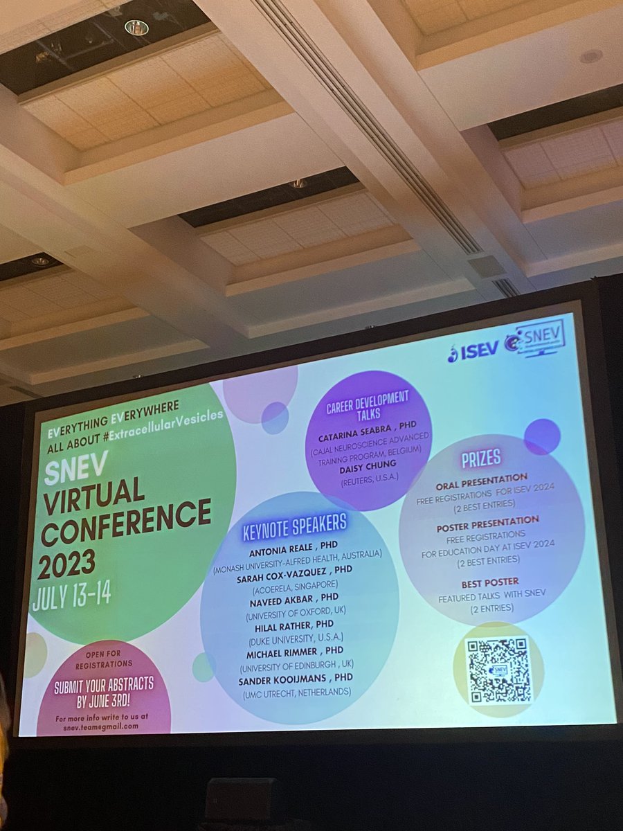 And don’t forget about our vConference in July! 

See you there 👀👀👀

#ISEV2023 @IsevComms