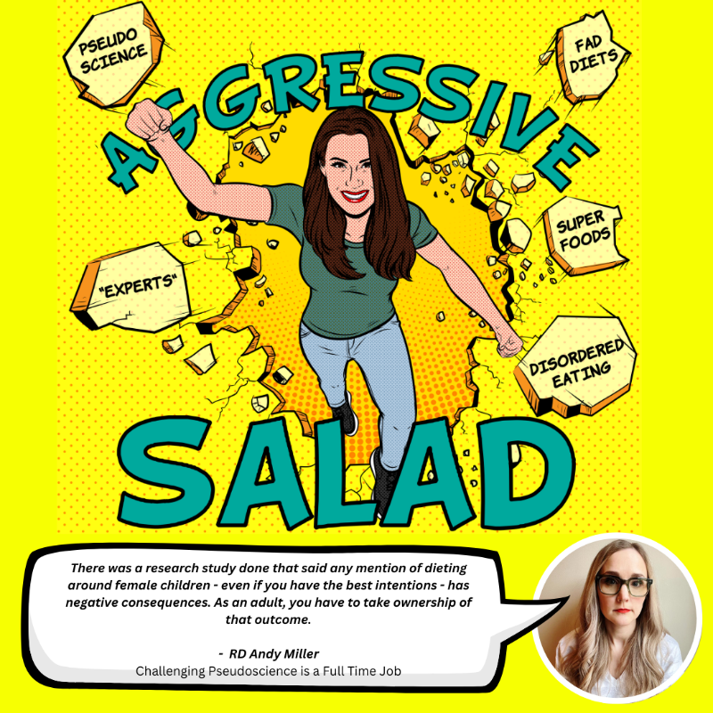 New ep of Aggressive Salad podcast with the incredible Andy Miller! We discuss the changing landscape of dietetics on social media and its slew of misinformation. Plus, the backlash we face when speaking out against bad actors. Thanks for listening! #aggressivesalad #podcast