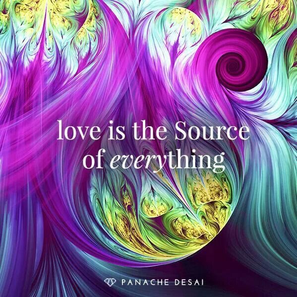 Love Is The Source Of EVERYTHING ~ Panache Desai 

#NoteToSelf 
#IAMChoosingLove 
#KindnessMatters 
#LightUpTheLove
#JoyTrain 
#GoldenHearts 
#StarfishClub 
#ThinkBigSundaywithMarsha