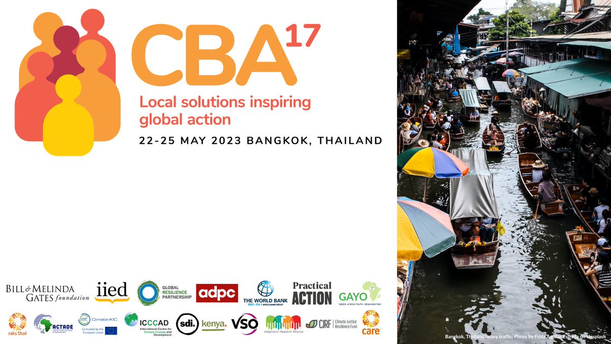 CBA17 IS HERE! We're in Bangkok for the next four days, where we'll be sharing updates from the #CBA17 conference.

Follow along at iied.org/cba17-event-hi… for event highlights including session coverage, participant interviews, key messages and more!
