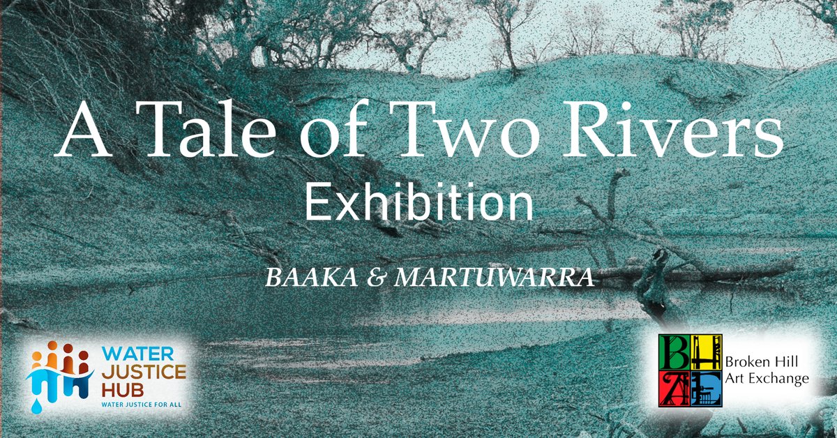 Please come and join us 
 
‘A Tale of Two Rivers’ Exhibition
Where? Broken Hill Art Exchange @The Grand, 313 Argent Street
When? Opens 6:00PM Friday 26th of May

#WaterJusticeHub #BrokenHillArtExchange #exhibition