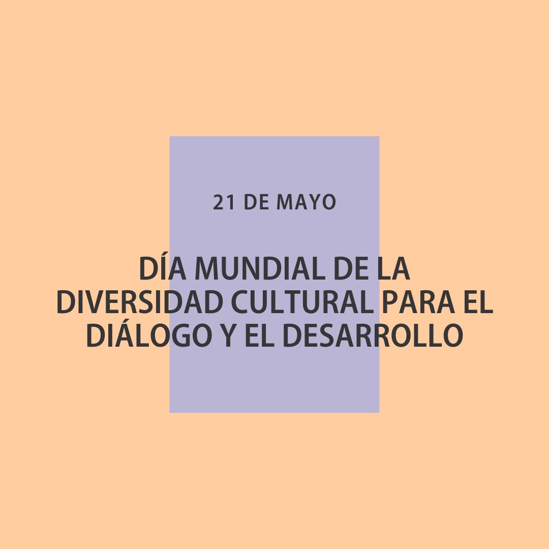 ddhh_scjn's tweet photo. 📣 El 21 de mayo se conmemora el Día Mundial de la Diversidad Cultural para el Diálogo y Desarrollo, como un llamado al reconocimiento de las contribuciones de las culturas a la construcción de sociedades sostenibles y la paz.
Conoce más sobre el Derecho a la Cultura ⤵️
#SCJN https://t.co/oN7wmu2ikT