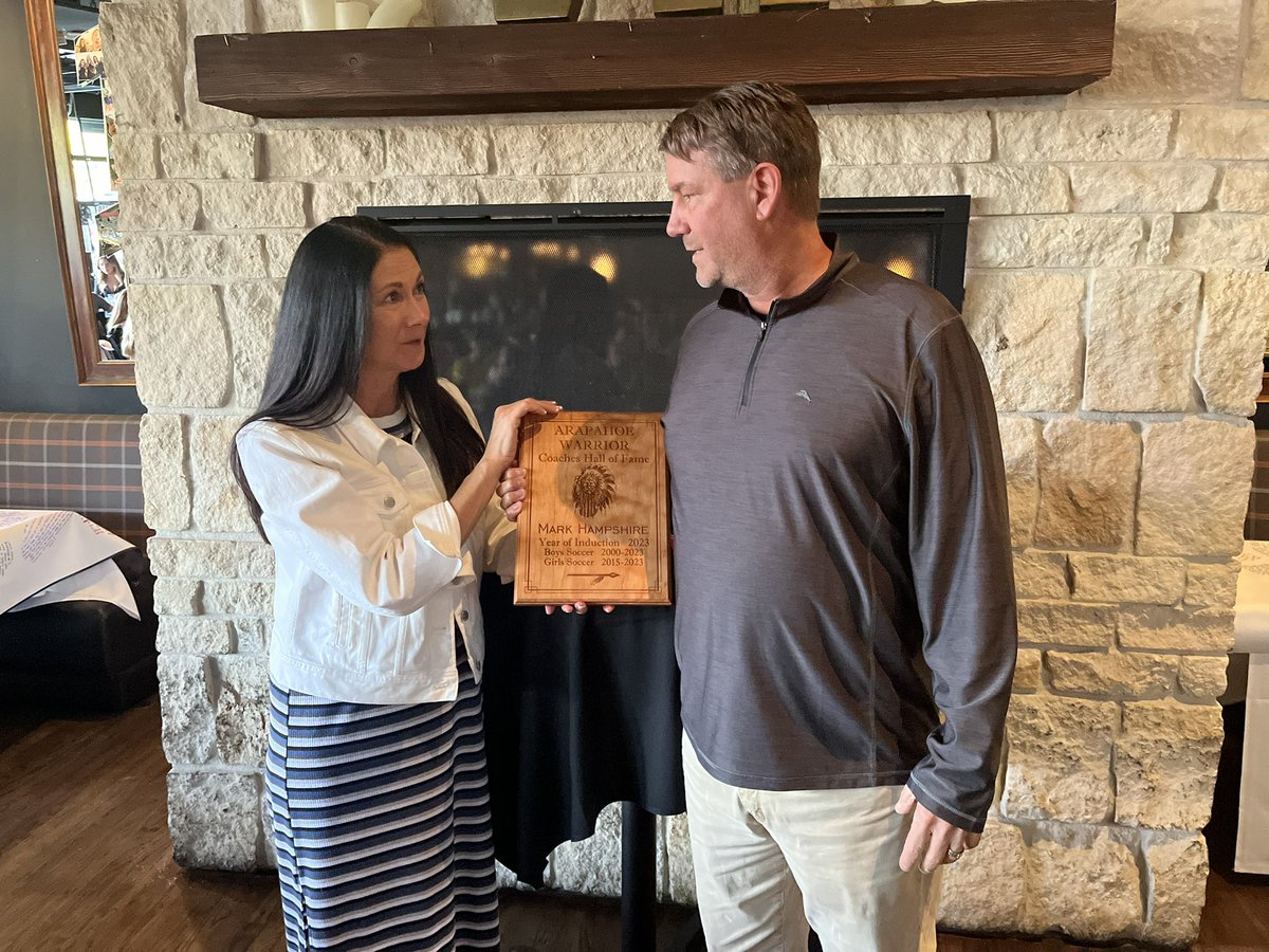 Arapahoe Athletics (@arapsports) on Twitter photo Congratulations to Coach Mark Hampshire who, after 34 total years coaching in the Arapahoe Warriors Soccer programs, 22 years as the Head Boys Coach, 9 as the Girls, has been inducted into the Arapahoe Warrior Coaches Hall of Fame. <a href="/ABKBoysSoccer/">ABK Boys Soccer</a> <a href="/arapgirlssoccer/">Arapahoe Girls Soccer</a> <a href="/ahswarriors/">Arapahoe High School</a> Congratulations to Coach Mark Hampshire who, after 34 total years coaching in the Arapahoe Warriors Soccer programs, 22 years as the Head Boys Coach, 9 as the Girls, has been inducted into the Arapahoe Warrior Coaches Hall of Fame. <a href="/ABKBoysSoccer/">ABK Boys Soccer</a> <a href="/arapgirlssoccer/">Arapahoe Girls Soccer</a> <a href="/ahswarriors/">Arapahoe High School</a>